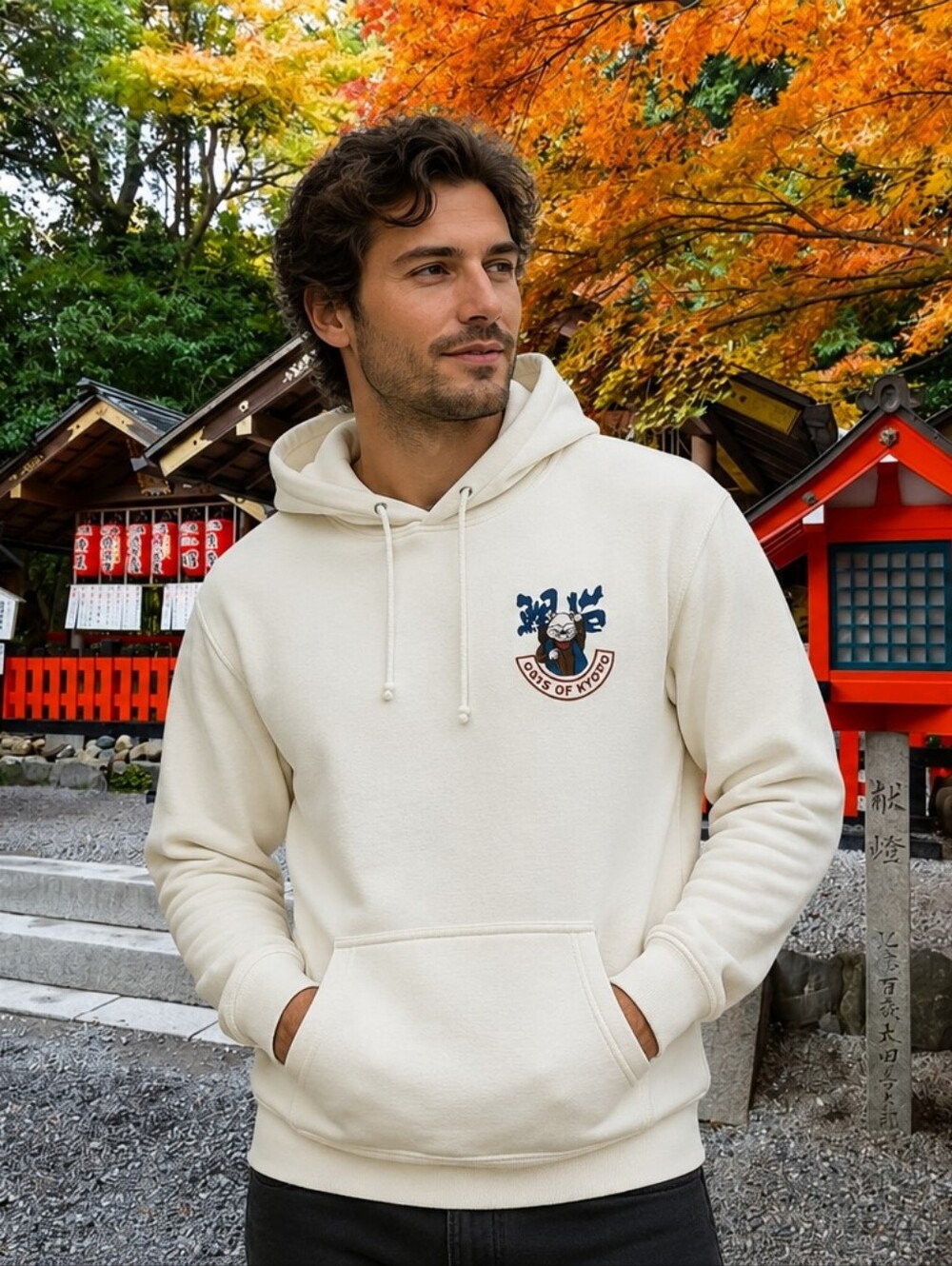 NWOT Cats of Kyoto Size Small Hoodie Cowboy Cat